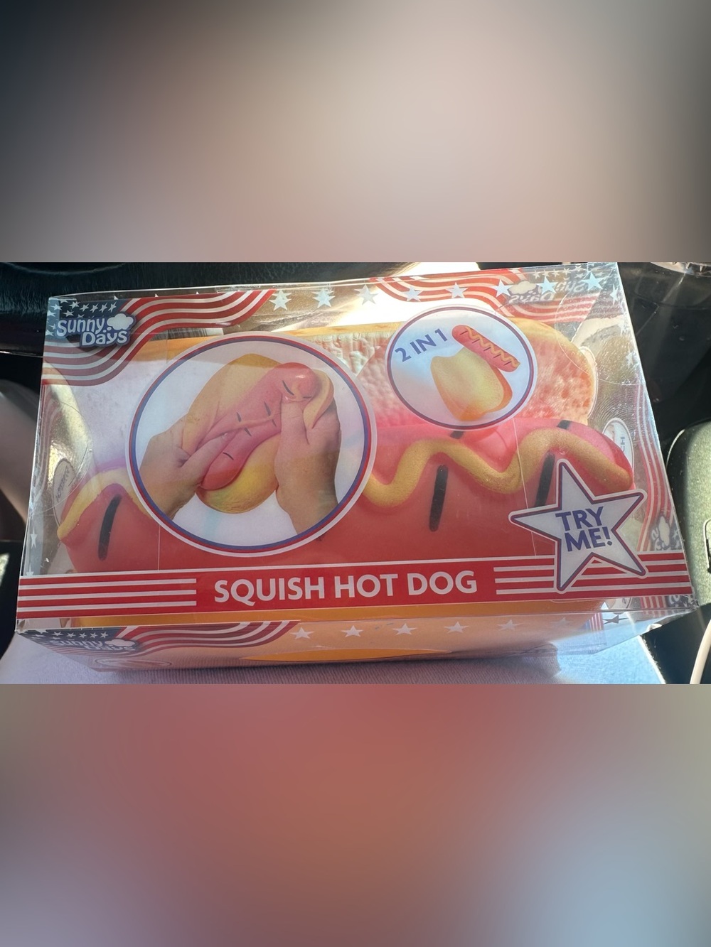Sunny Days squishy jumbo hot dog